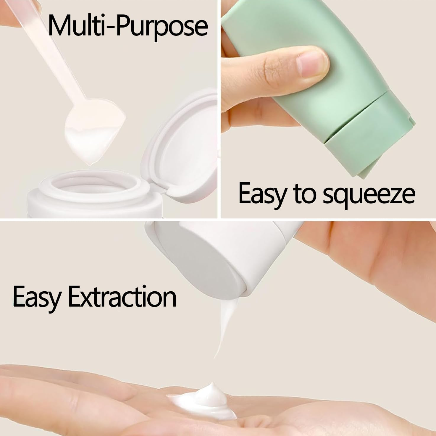 WADY 5 Pack Leak Proof Travel Bottles for Toiletries Set, Refillable TSA Approved Size Containers with Clear Bag for Shampoo, Conditioner, Lotion, Portable and Convenient (Pink) - Gray image number 6