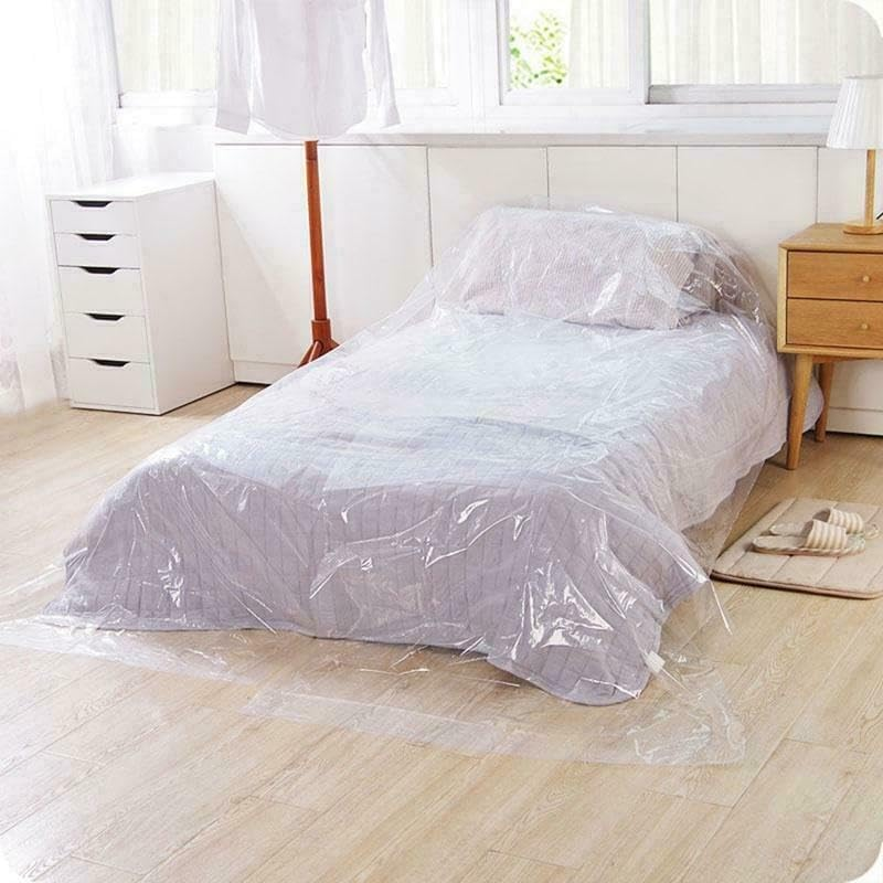 Tootoo Drop Sheet Clear Plastic Reusable Strong Durable 6M X 4M image number 2