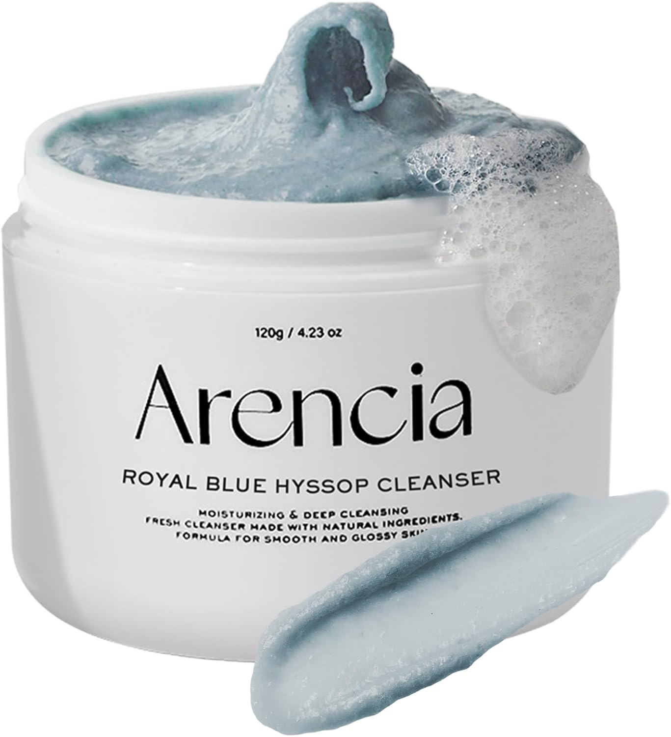 Arencia Hyssop Brightening & Deep-Cleansing Face Scrub & Exfoliator - All Skin Types, for Sebaceous Filaments & Blackheads (4.23Oz) image number 3