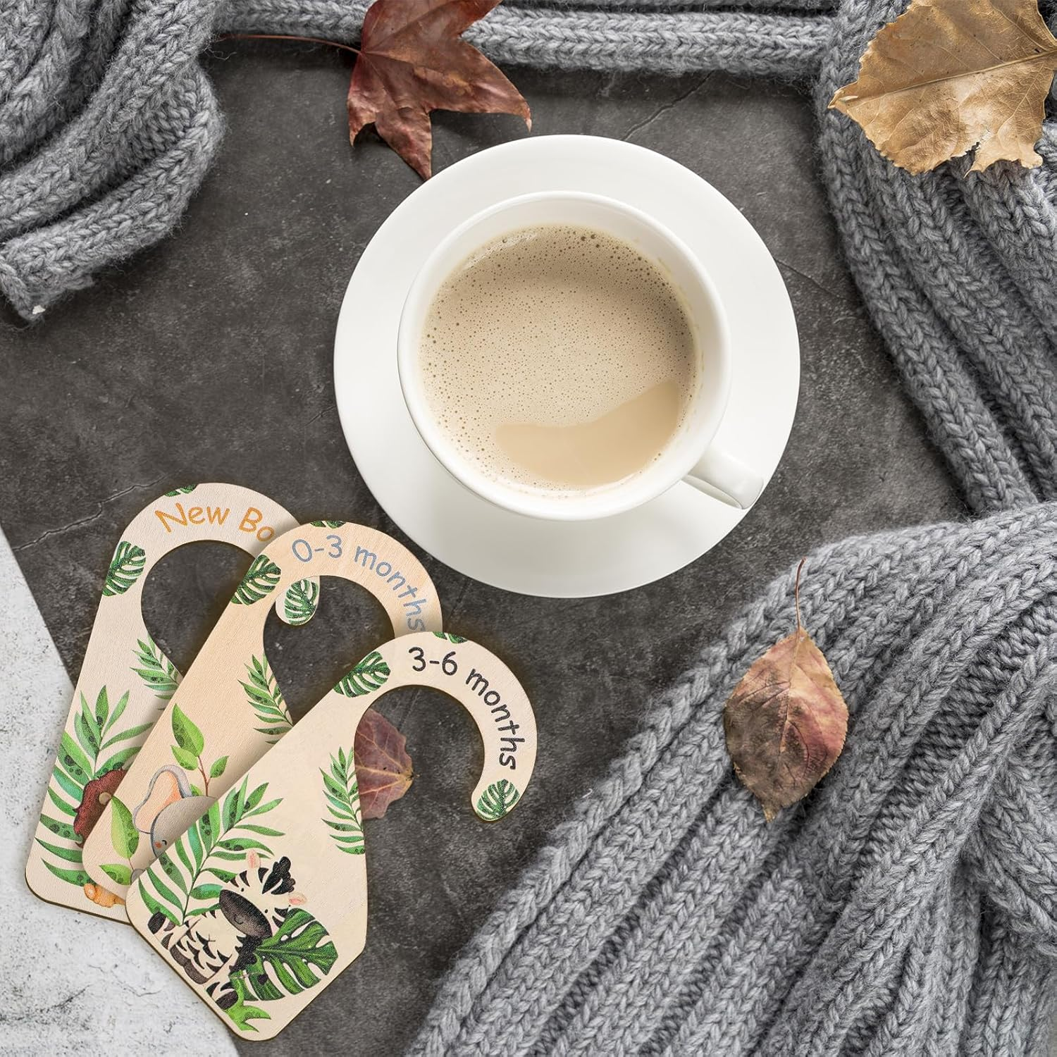 7Pcs Baby Closet Dividers, Boxwood Closet Dividers for Baby Clothes Double-Side Baby Clothing Dividers for Closet for New Mom Dad Parents image number 3