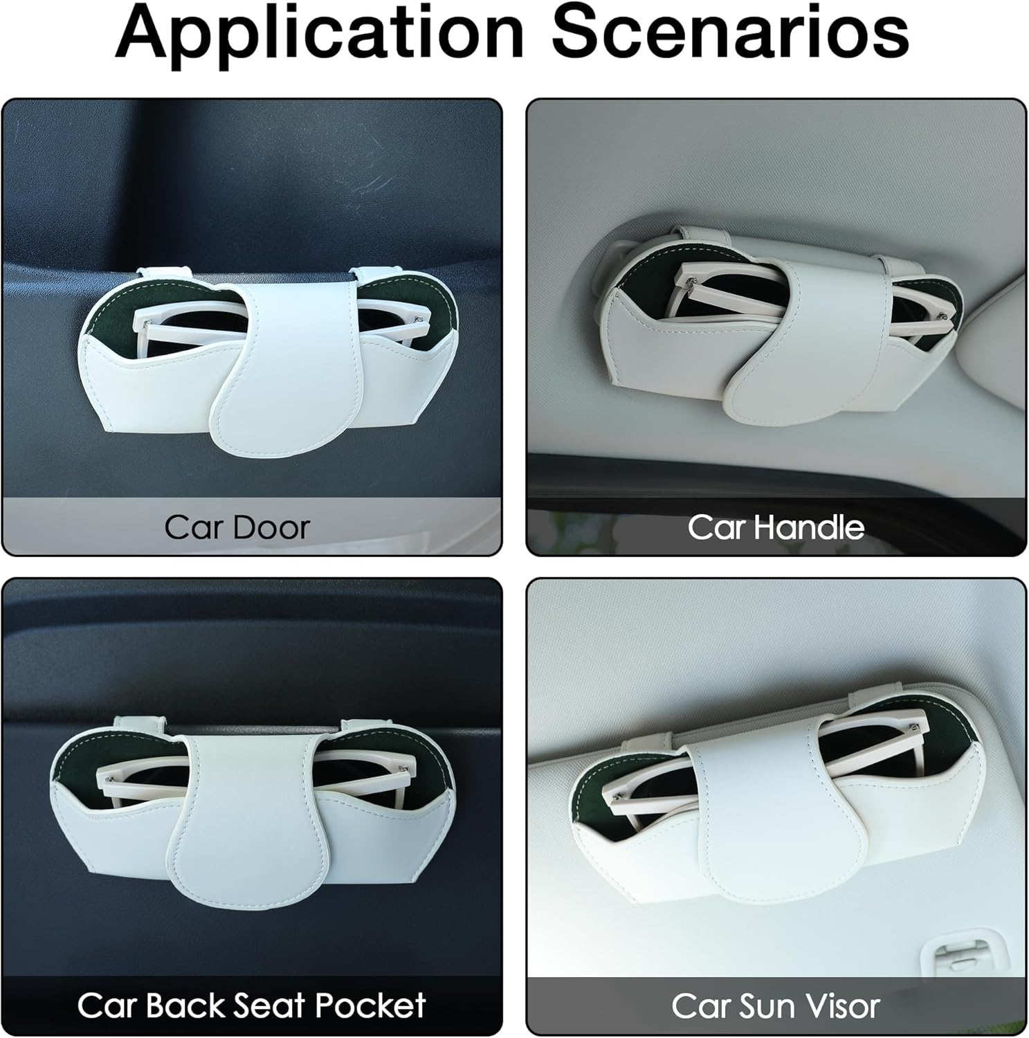 KINIVA Sunglass Clip for Car Visor,Car Sunglass Holder,Magnetic Glasses Case for Car Accessories Organizer