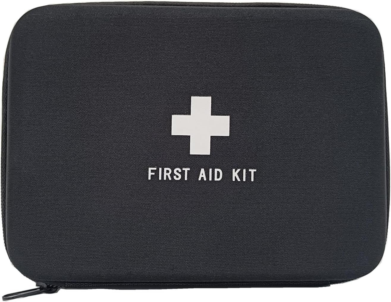 EVA Case Empty First Aid Empty Pouch Hard Case Red Medical Bag for Home Health Emergency First Responder Camping Outdoors Business (Black Bb)