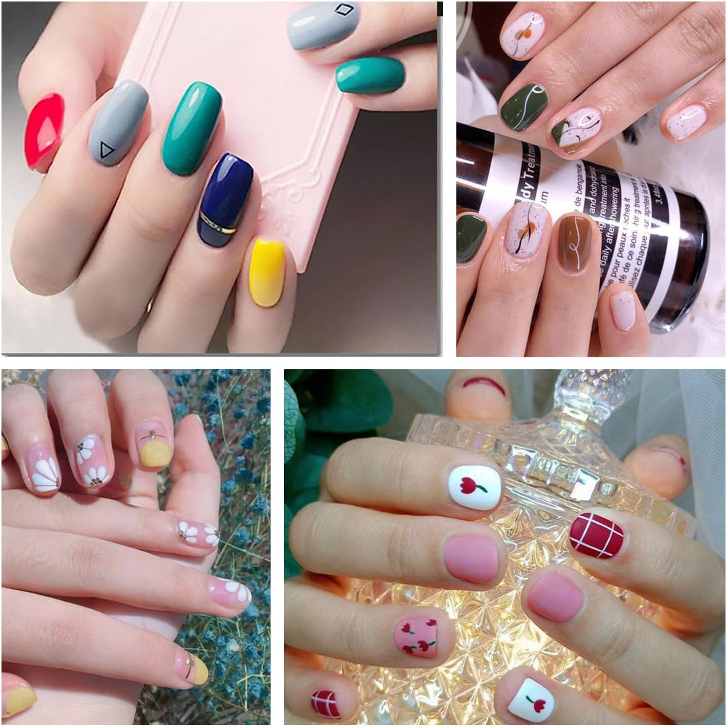 DANNEASY 30 Sheets Nail Polish Strips Full Nail Wraps for Women Gel Nail Strips Self Adhesive Nail Polish Stickers Stick on Nails Fingernails Manicure Sticker Nail Art Accessories with Nail File image number 6