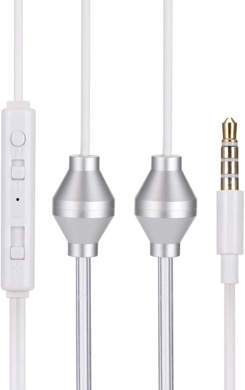 Air Tube Earphones, Acoustic Mobile Phone Double Spiral Headphone anti Radiation Earpiece Throat Mic Noise Cancelling Earbuds 3.5Mm for Most Smart Phones image number 6