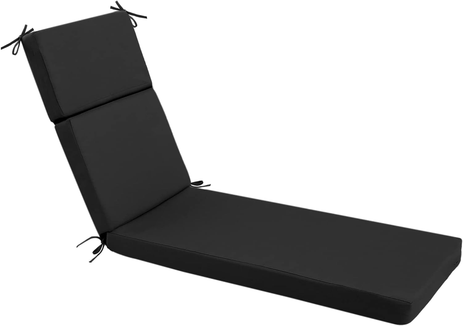 Idee-Home Chaise Lounge Cushions Outdoor, Lounge Chair Cushion 72In.L X 21In.W X 3In.D Patio Furniture Waterproof for Lawn Pool