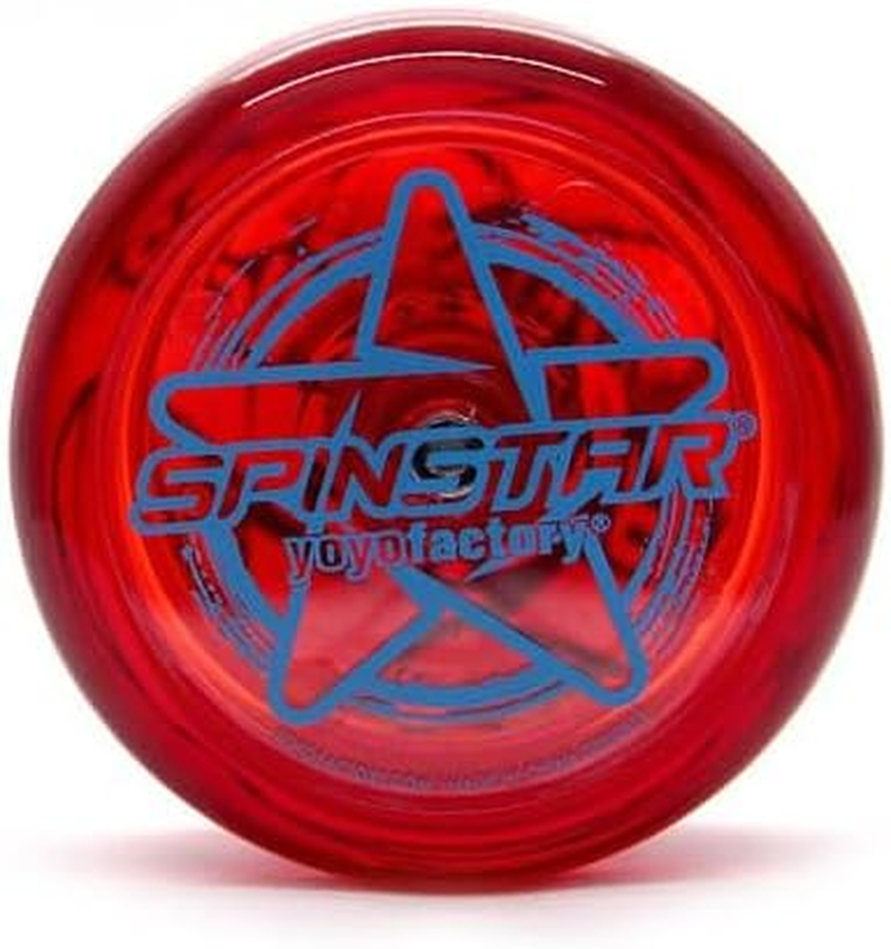 Yoyofactory Spinstar Yo-Yo - Red (Ideal for Beginners, Modern Performance Yoyo, String and Instructions Included) image number 1