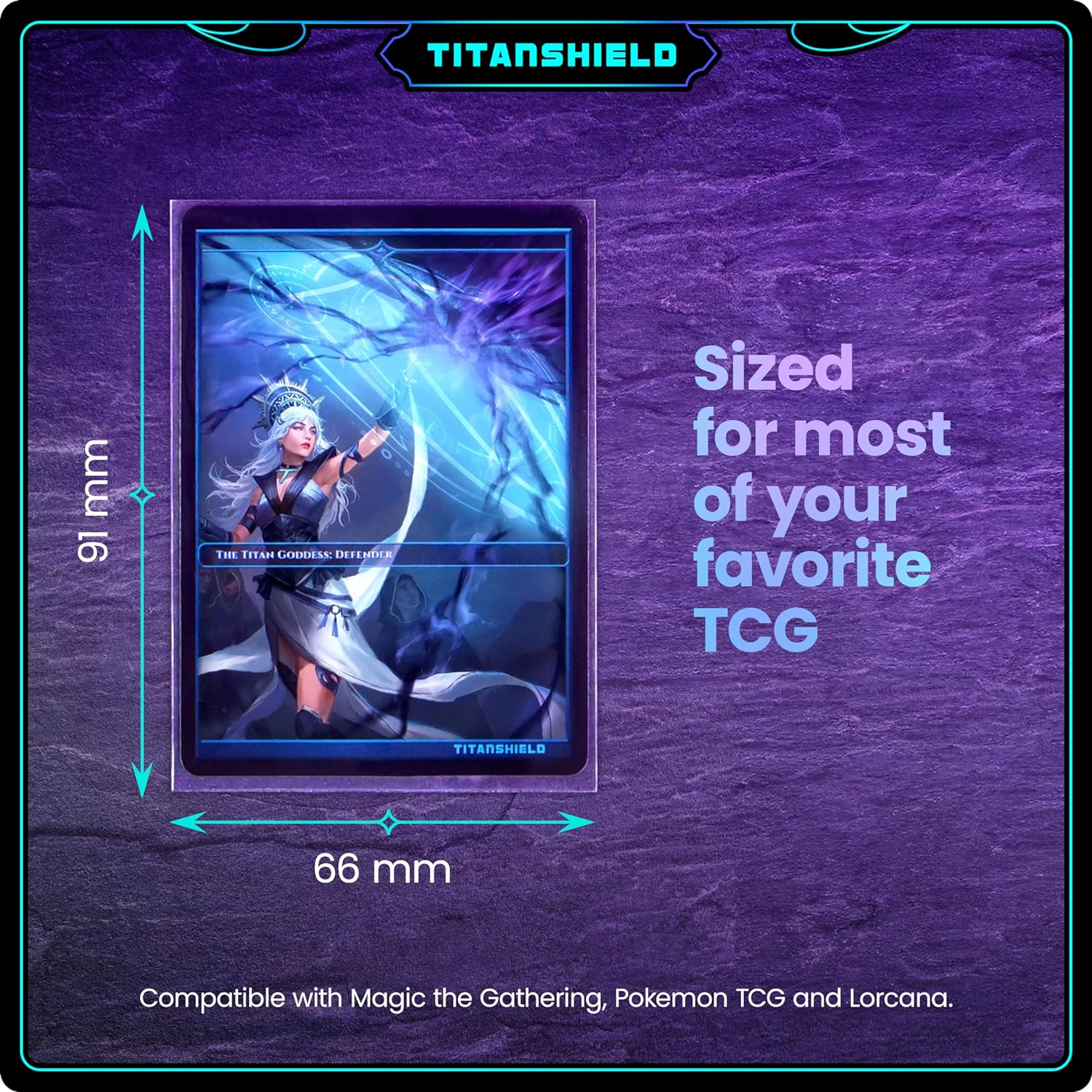 Titanshield (150 Sleeves/Clear) Standard Size Board Game and Matte Trading Card Sleeves Deck Protector for Magic the Gathering MTG, Pokemon, Baseball Collection, Dropmix image number 3