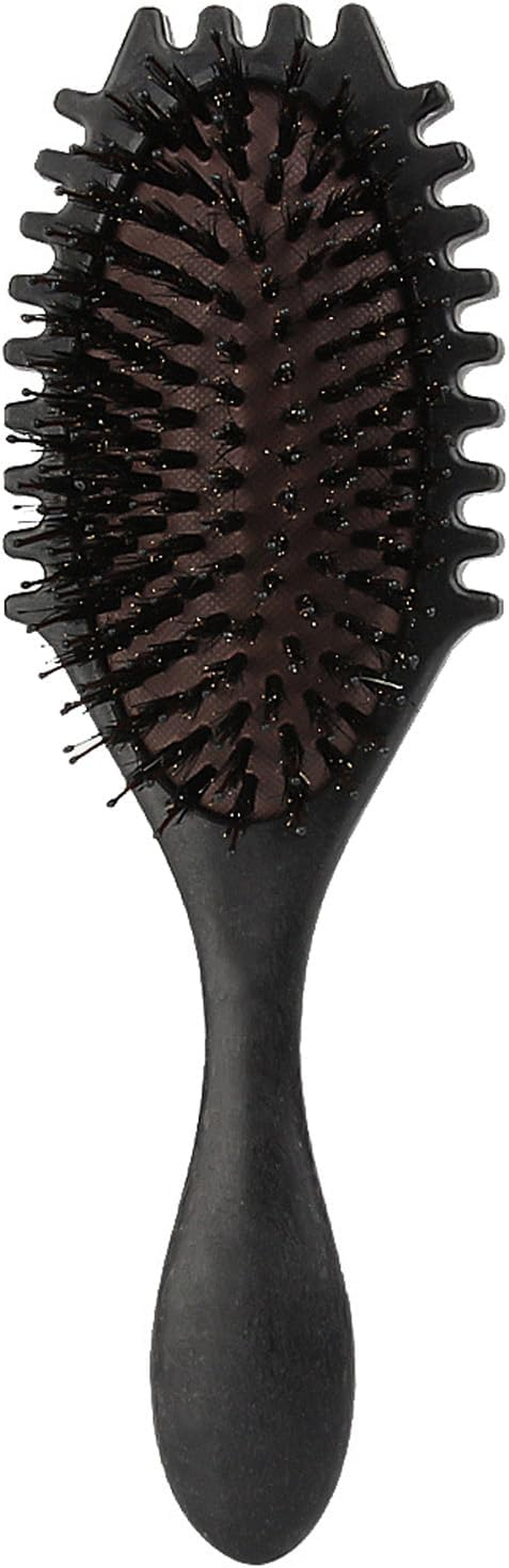 Curly Hair Brush, Less Pulling Styling Brush for Men and Women, Curl Brush,Boar Bristle Hair Brush Styling Brush for Detangling Hair Brush (Black02)