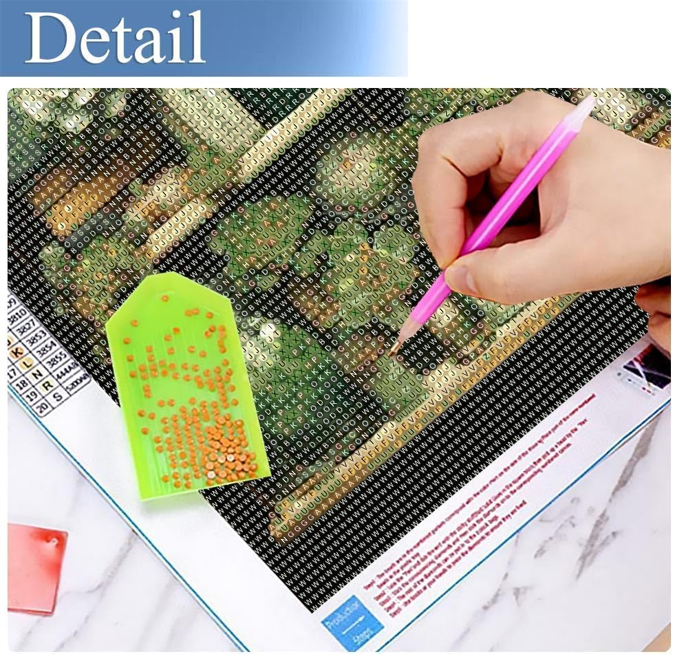 Diamond Painting Kits for Adults, Plants 5D DIY Diamond Art Kits Full Drill Diamond Dots for Gift Wall Decor and Relaxation Gem Arts 12X16 Inch image number 4