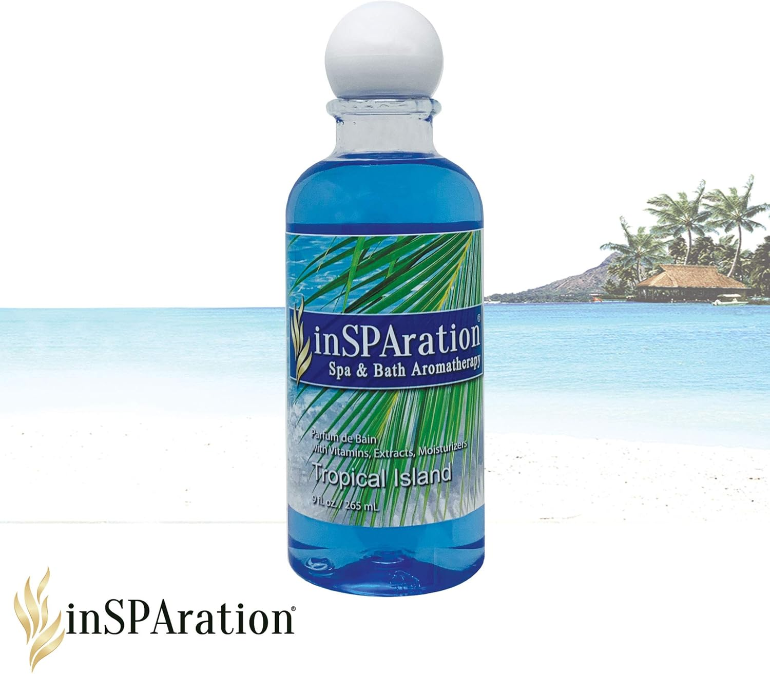 Insparation Spa and Bath Aromatherapy 370X Spa Liquid, 9-Ounce, Tropical Island image number 4