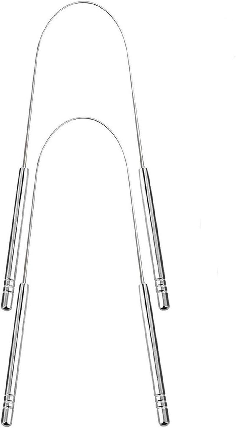 2 PCS Tongue Scraper for Adults with Cases, 100% Stainless Steel, Reduce Bad Breath, Tongue Scrubber, Easy to Use, Tongue Cleaner for Oral Care & Hygiene image number 5