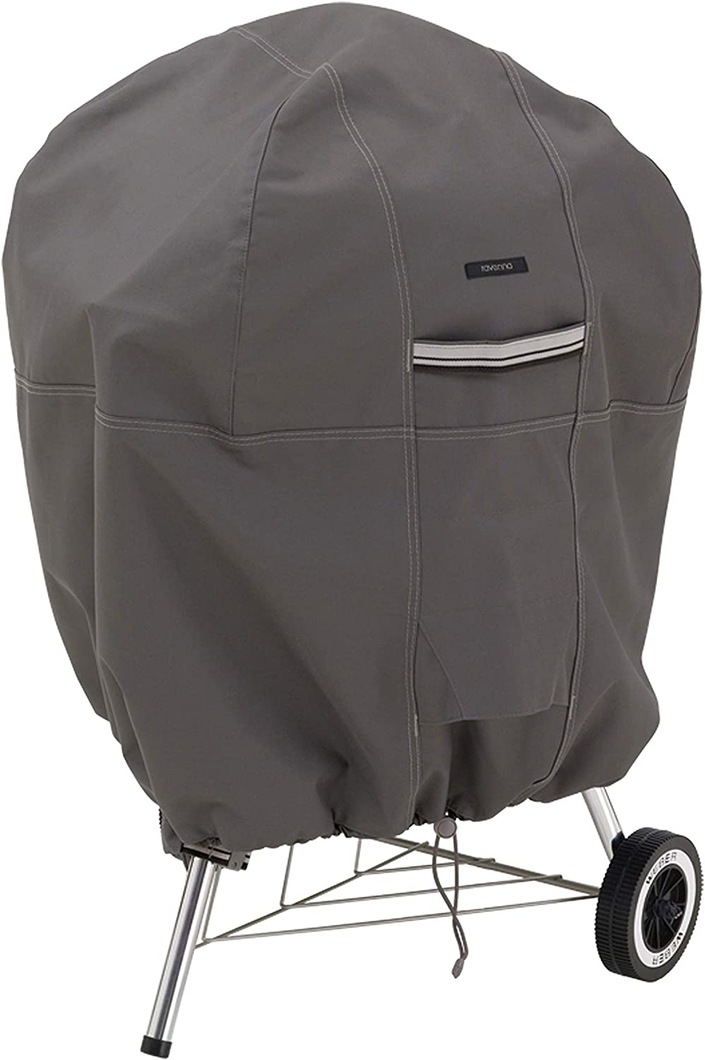 Classic Accessories Ravenna Water-Resistant 26.5 Inch Kettle BBQ Grill Cover image number 5