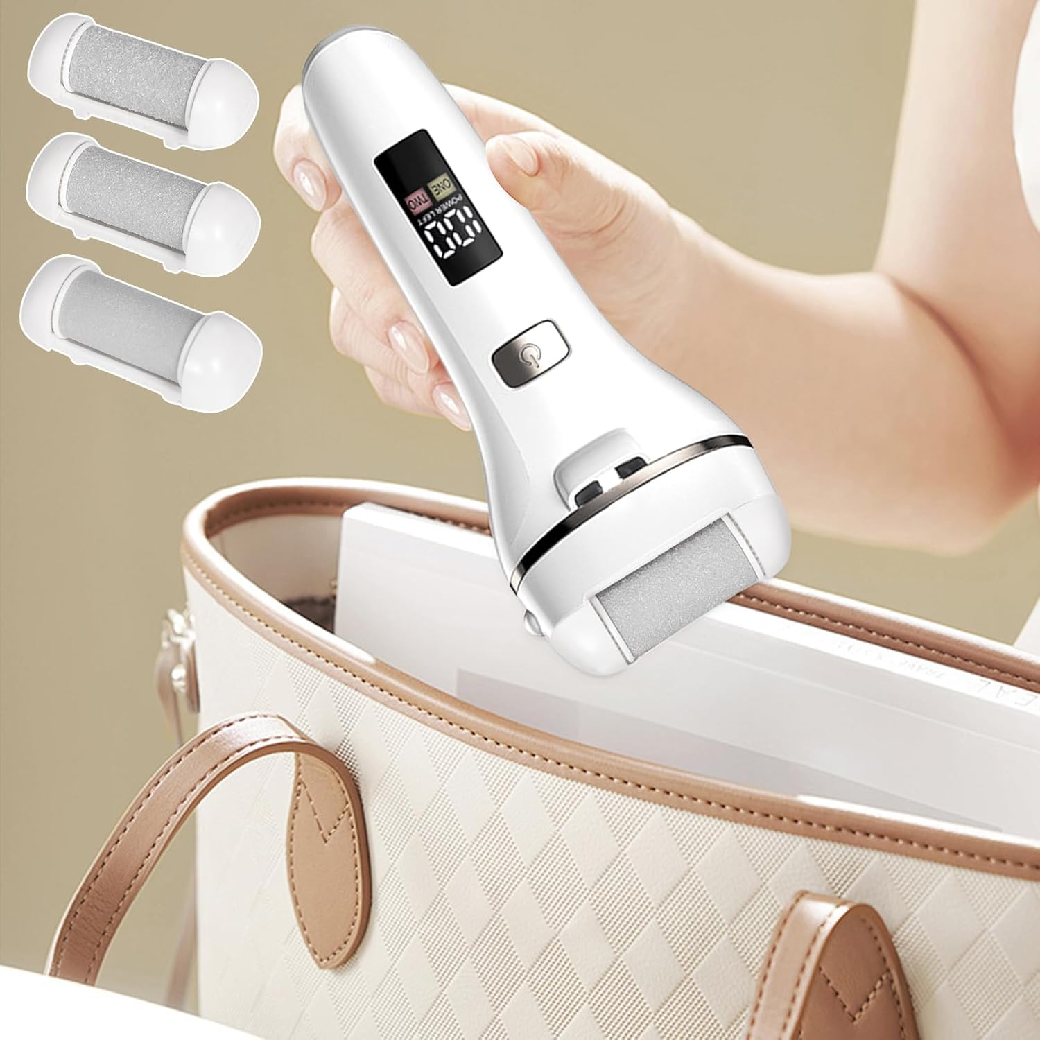 3 Replacement Rollers Callus Remover Electric 3 Types of Rough for Callus Corn Removal, Foot Care Equipment Accessories for Pedicure Foot Care Set