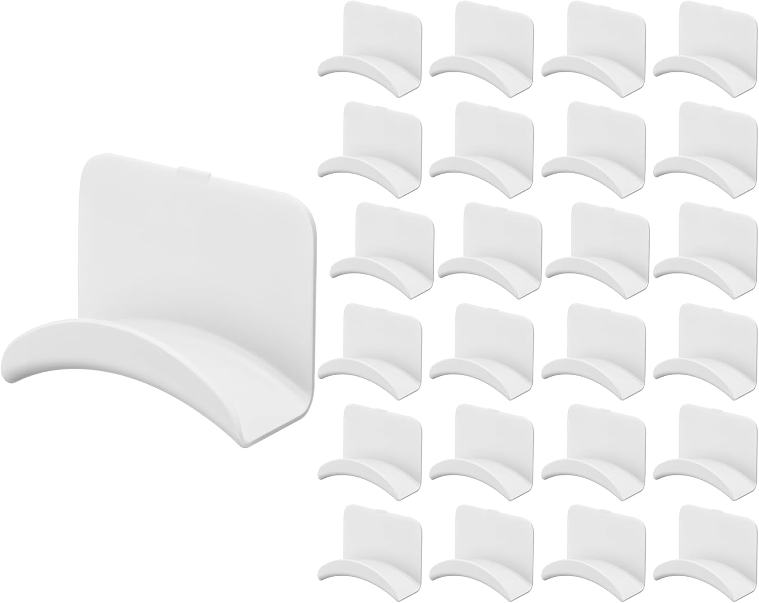 12 Pcs Headphone Wall Hangers Adhesive Gaming Headset Holder Hooks for Wall Mount Strong Universal Stand Hooks for Most Headphone Controller, Hat, Baseball Caps, Closet, Door (Black)