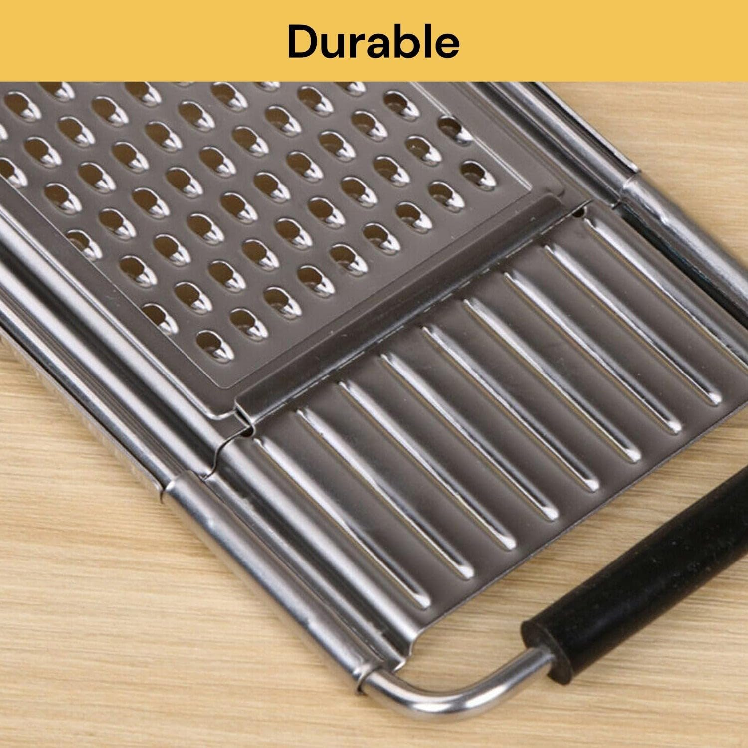 EZONEDEAL 3 in 1 Vegetable Chopper Set, Multipurpose Vegetable Slicer Cheese Grater Cutter, Handheld Graters for Kitchen, Stainless Steel Kitchen Tools for Potato Onion & Carrot Shredder Tool image number 2