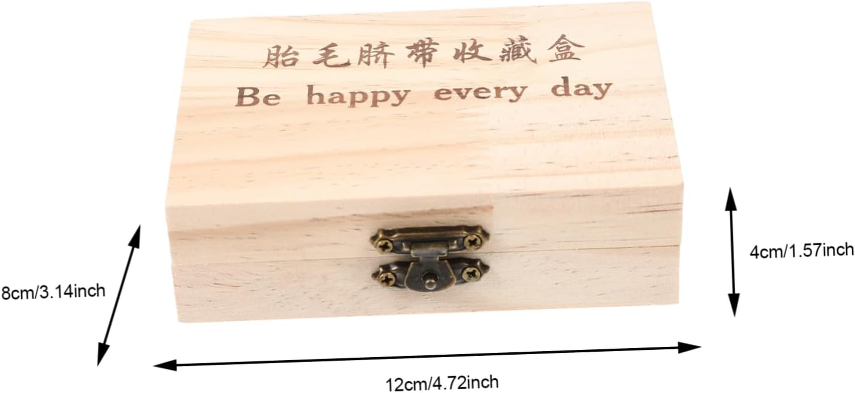 Fetal Hair Preserving Box Wooden Keepsake Organizer for First Hair and Umbilical Cord Compact Storage Bottle with Design Fun and Practical Memory Holder image number 4