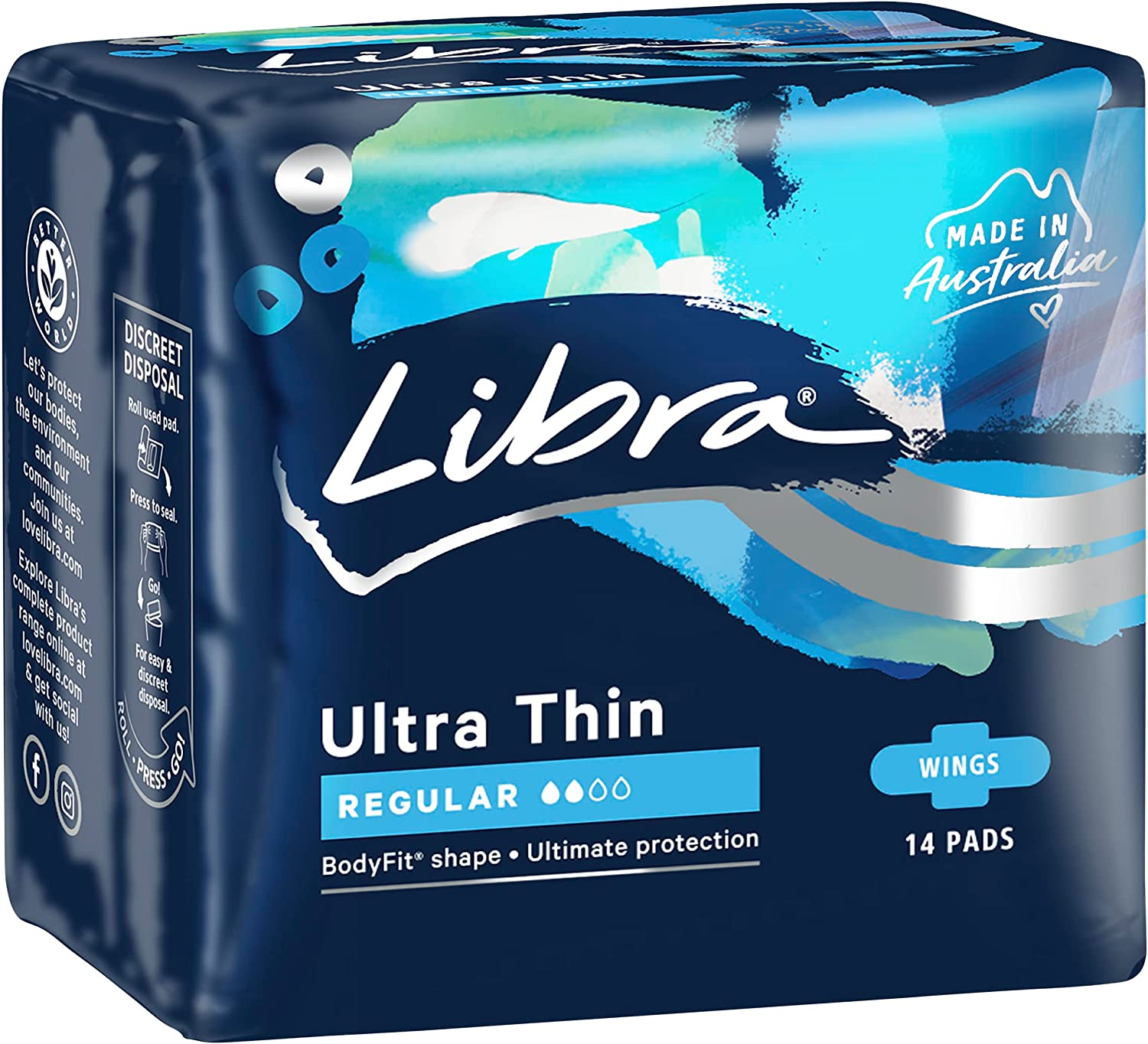 Libra Ultra Thin Regular Pads with Wings image number 2