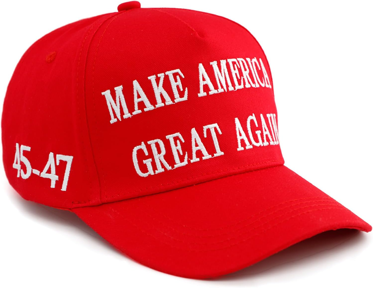 Nigua MAGA Hat,45-47 Trump 2024 Hat Make America Great Again Slogan Baseball Cap - 2Pcs Redblack image number 5