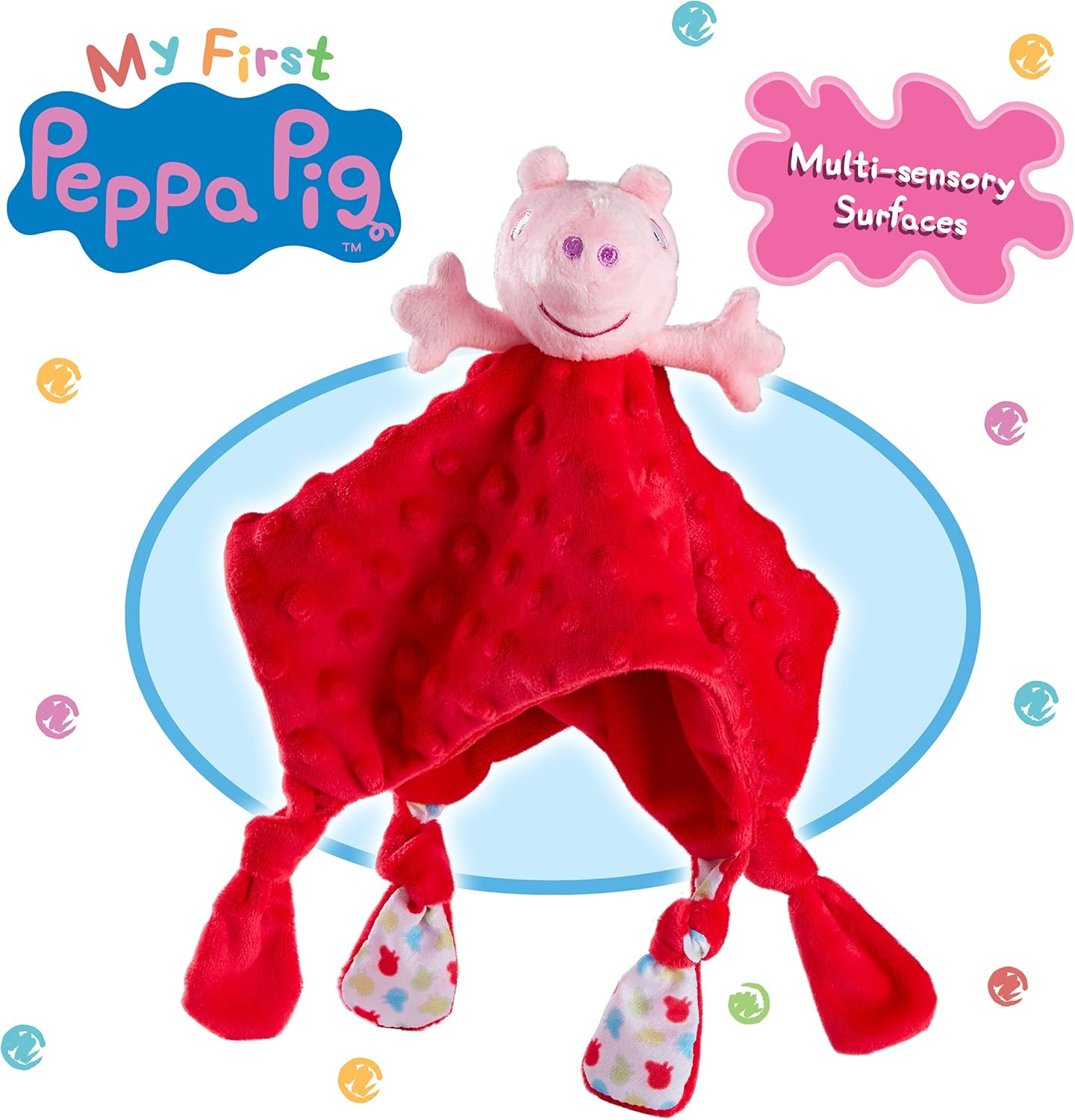 Peppa Pig My First Peppa Supersoft Blanket, Baby Toy, First Toy, Comforter Blanket, Early Play Development Toy image number 2