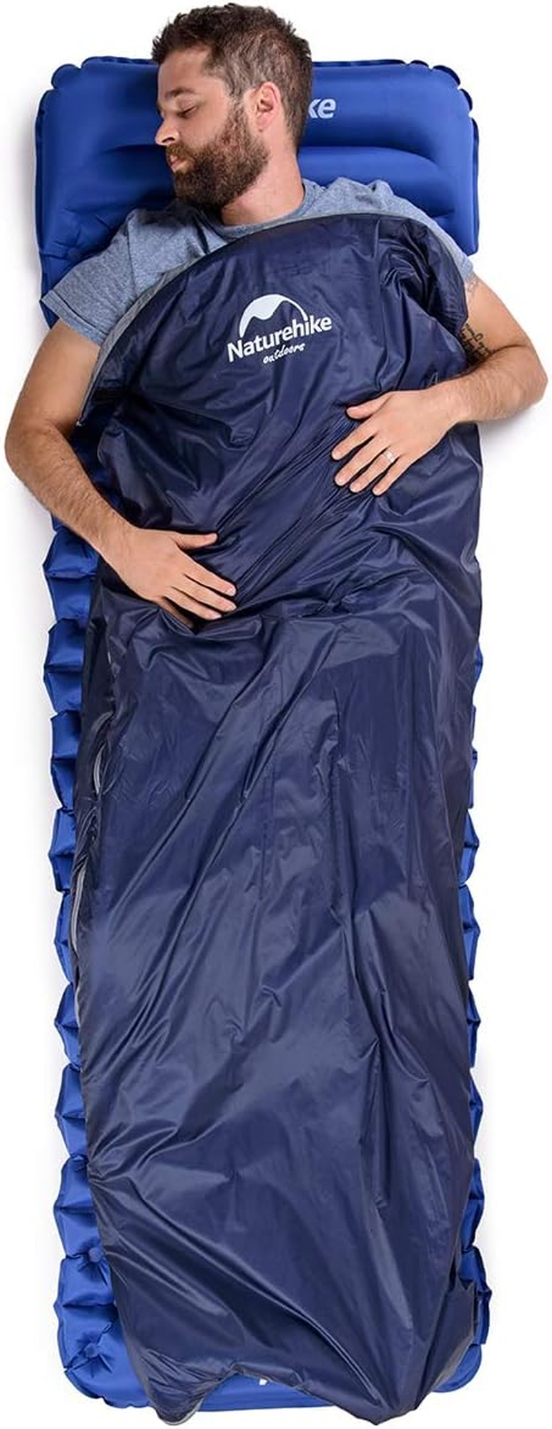 Naturehike Sleeping Bag &ndash; Envelope Lightweight Portable, Waterproof, Comfortable with Compression Sack - Great for 3 Season Traveling, Camping, Hiking, Outdoor Activities image number 6