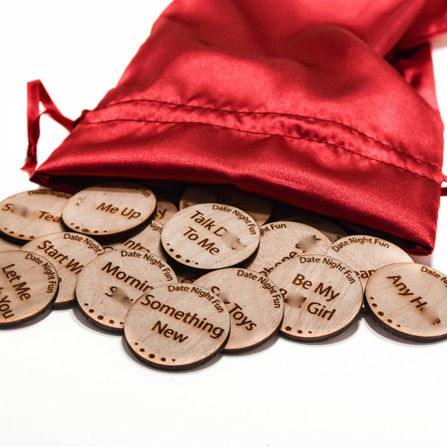 72Pc Date Night Activity Token Game, Funny Couples Date Night Fun Tokens, Romantic Fun Sex Token Gift Set image number 4