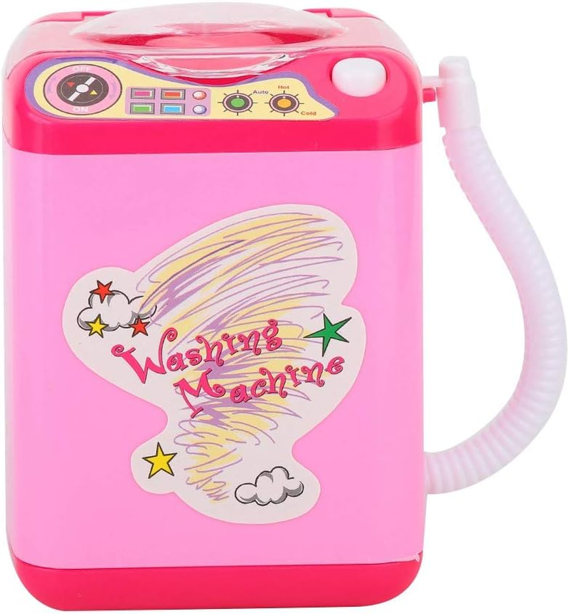 RIZGHWOY MINI ELECTRIC BRUSH WASHER with DEHYDRATION FUNCTION for MAKEAGE TOOL OPERATION of a Button, Rose Red 3.9 X 3.1 X 4.3In (Roseate) image number 1