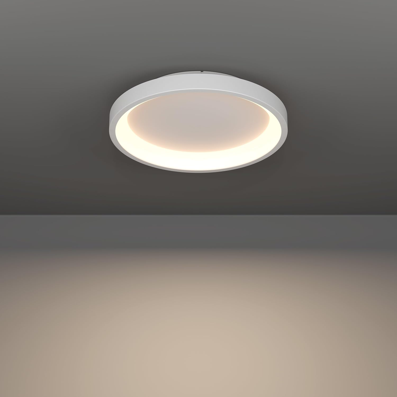 Eglo Connect.Z Smart Home LED Ceiling Light Loretello-Z, Dimmable, Zigbee, Matter, App and Voice Control Alexa, Warm to Cool White, RGB, White, &Oslash; 35 Cm image number 4