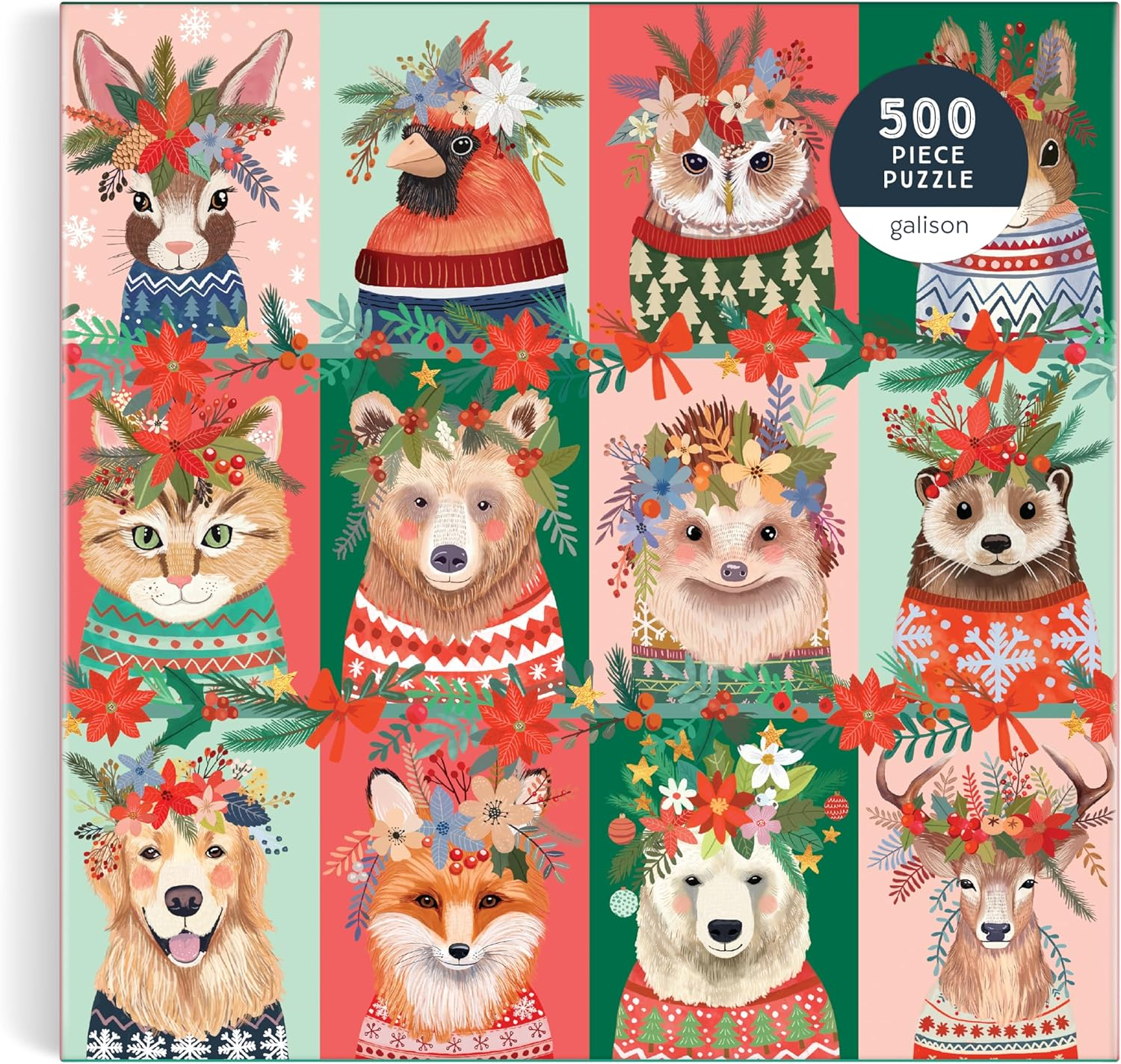 Galison 9780735382541 Furry and Bright Puzzle (500-Pieces) image number 4