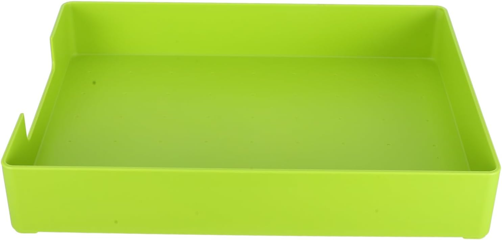 SECFOU Versatile Stationery Office Product Square Shape Desktop Organizer Paper Organizer Desk Tray Document Receipt Storage Box image number 6