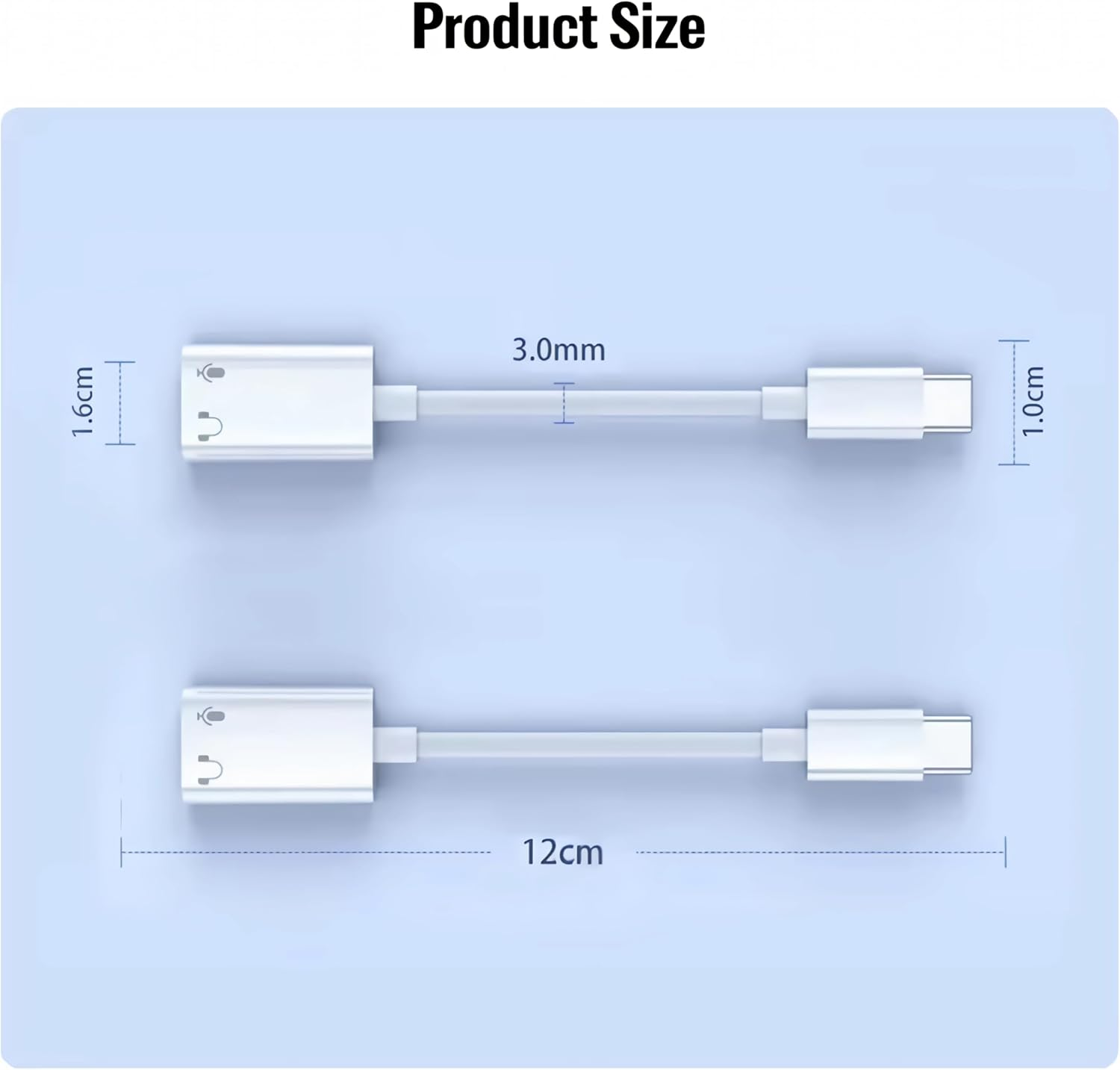 USB C to Lightning Audio Adapter, Super Durable Multi-Functional Plug-And-Play Converter Accessory, Suitable for Mobile Phones, Tablets, Laptops (White) image number 5