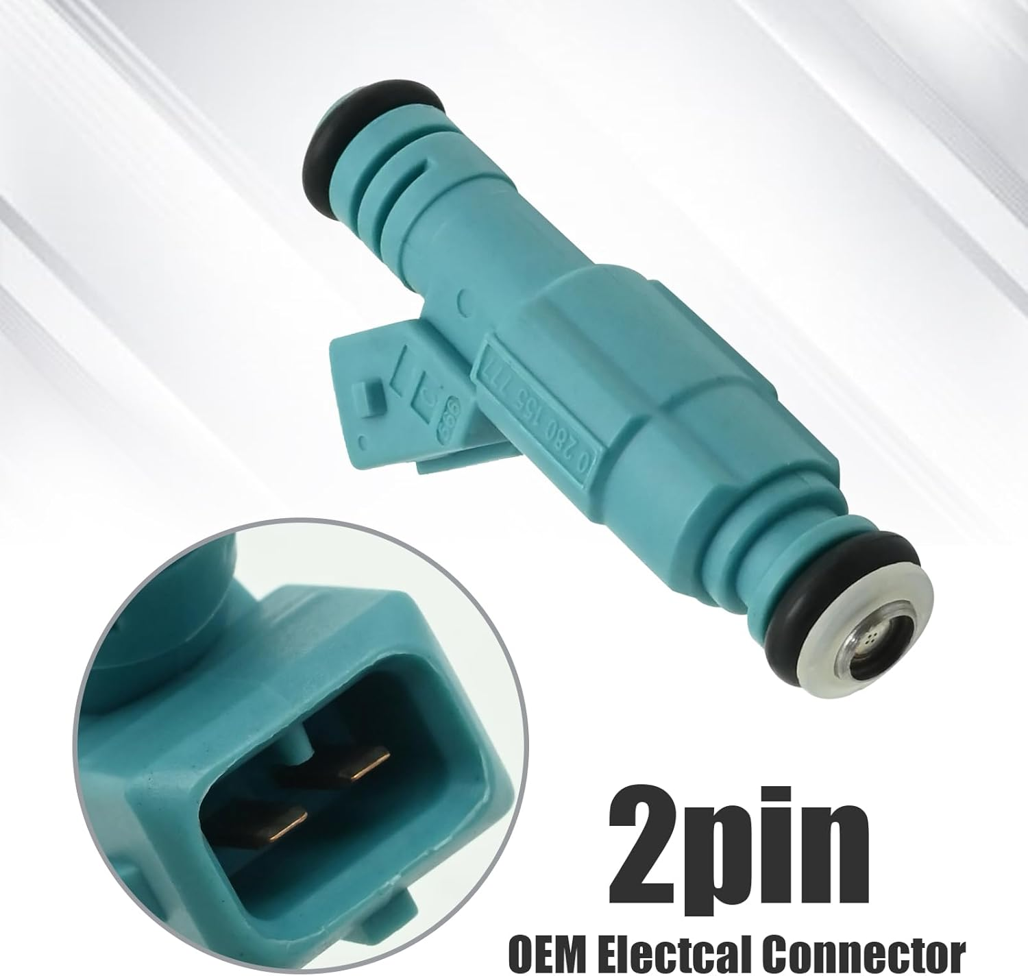 Laffoonparts 6 Pcs 0280155777 Fuel Injectors, Replacement for Holden Commodore V6 3.8L VG VN VL VQ VP VR VS VT VU VX VY, Rreplaces 75QVE8 image number 5