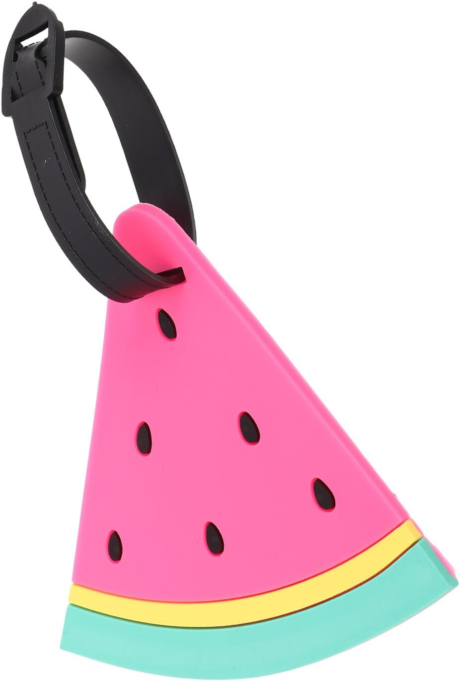 DIKACA PVC Watermelon Luggage Tags for Women Lightweight Travel Id Labels for Holiday Suitcases Versatile Baggage Tags for Beach Trips Compact and Flexible Travel Essentials image number 1