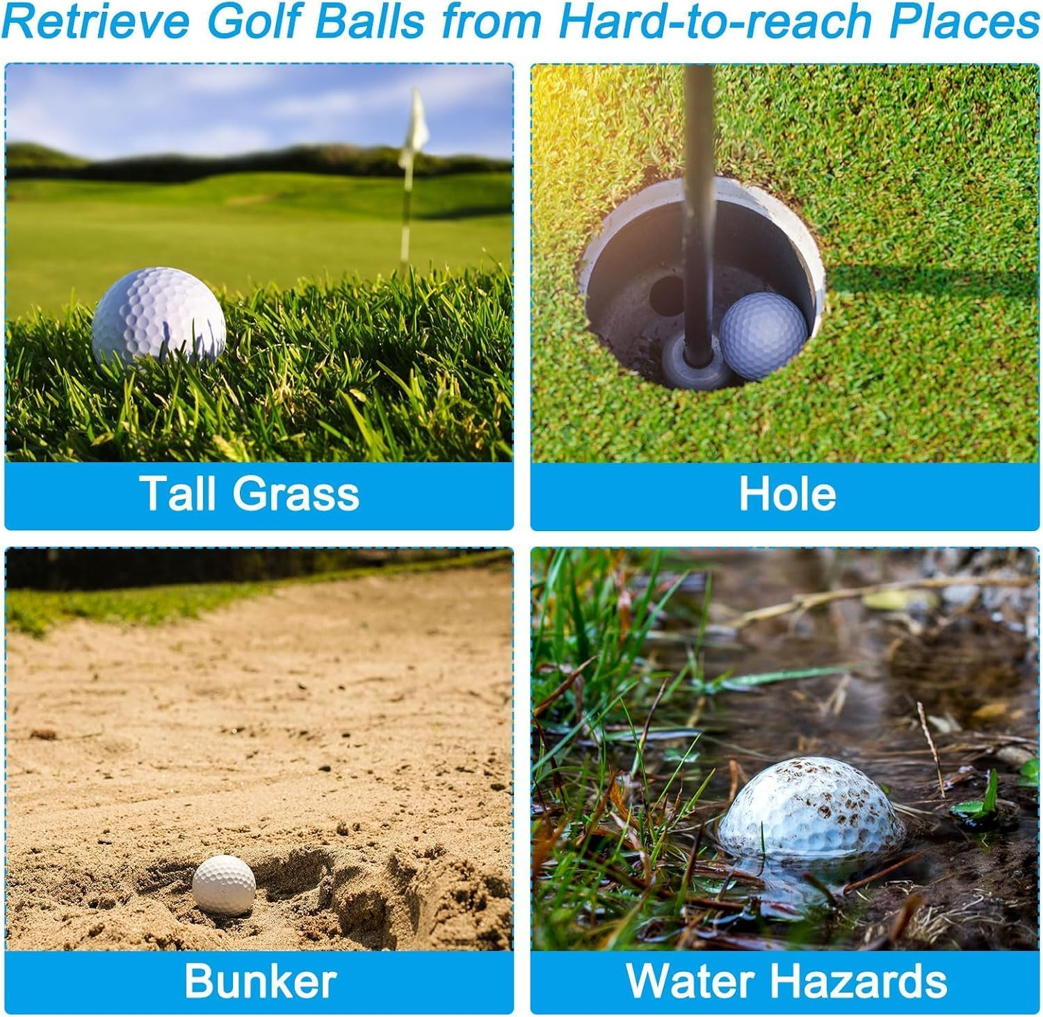 Liyquint 2 Pack Pickleball Ball Retriever Suction Cup ，Ergonomic Ball Picker Upper for Paddles, Portable Pickleball Accessories with Strong Suction, Easy Pickup Grabber for Training Games