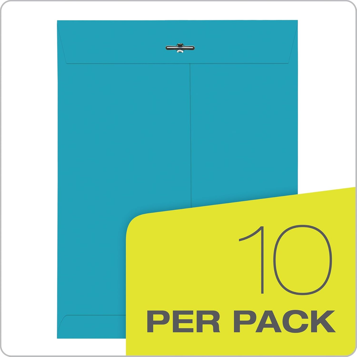 Quality Park Clasp Envelopes, 9 X 12 Inches, Blue, Pack of 10 (38737) image number 4