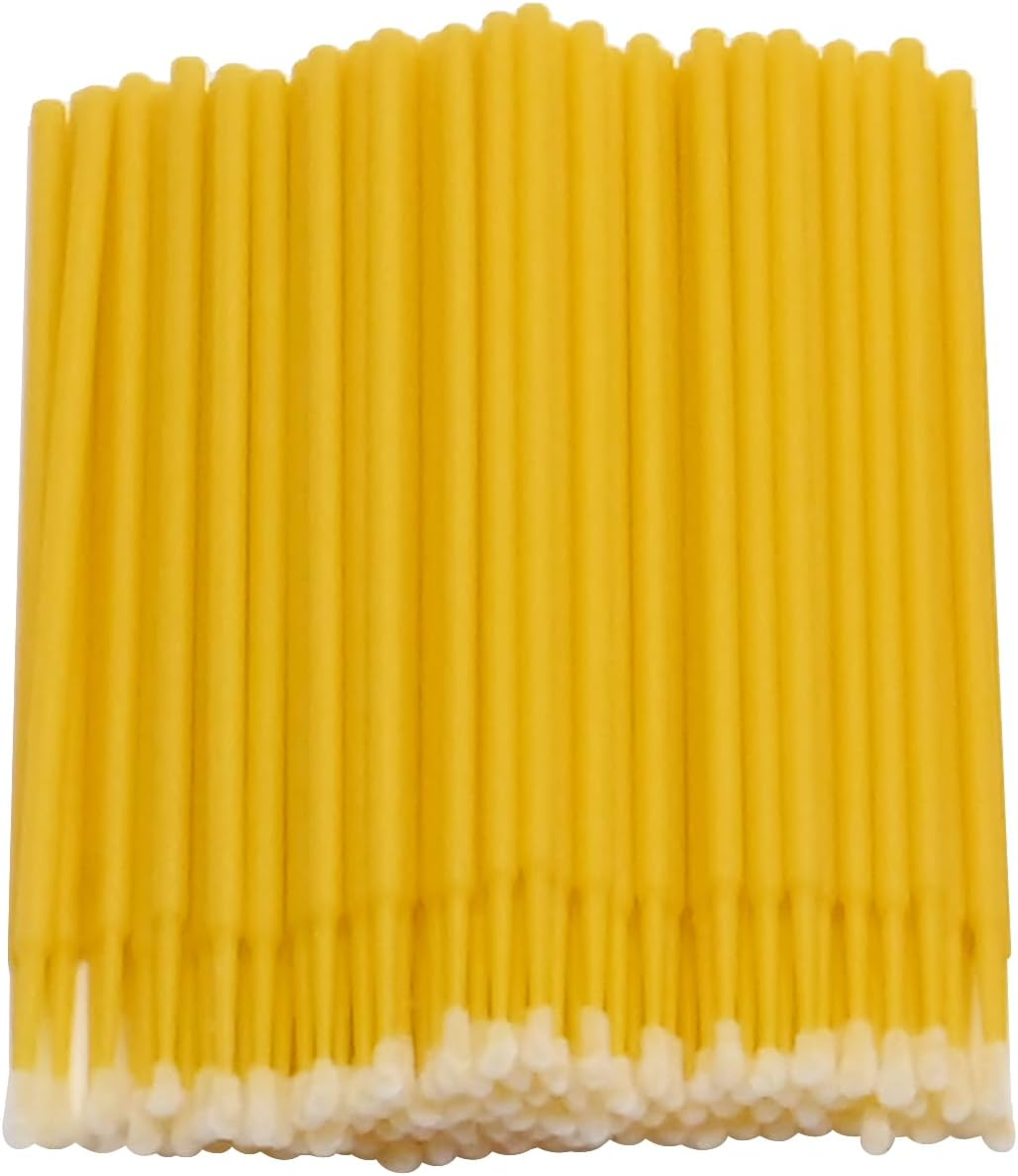 Touch up Paint Brushes for Automotive Paint Chip Repair Disposable Micro Applicators 1.2MM White 100PCS - White image number 1