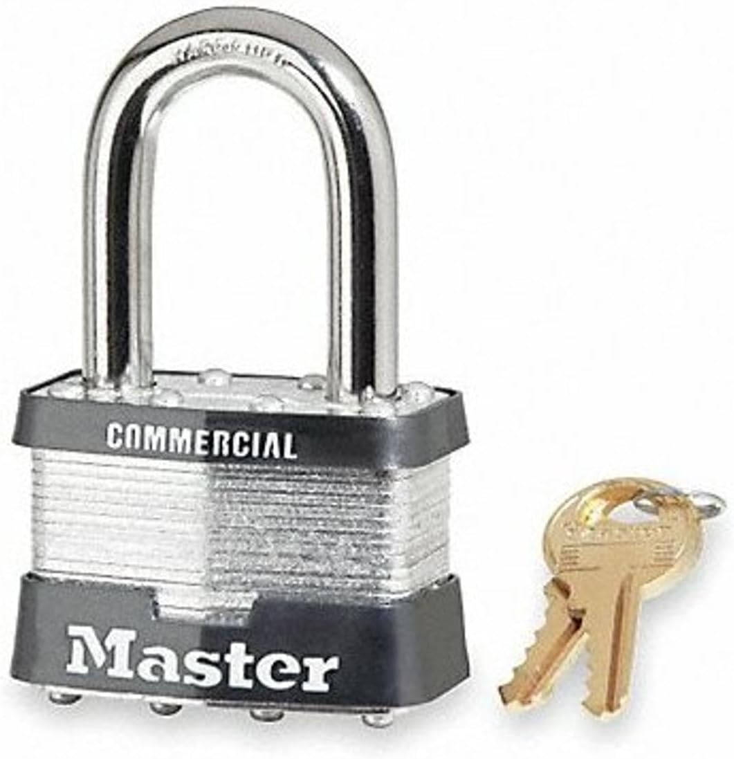 Master Lock 5DLF Outdoor Padlock with Key, 1 Pack, Silver image number 1