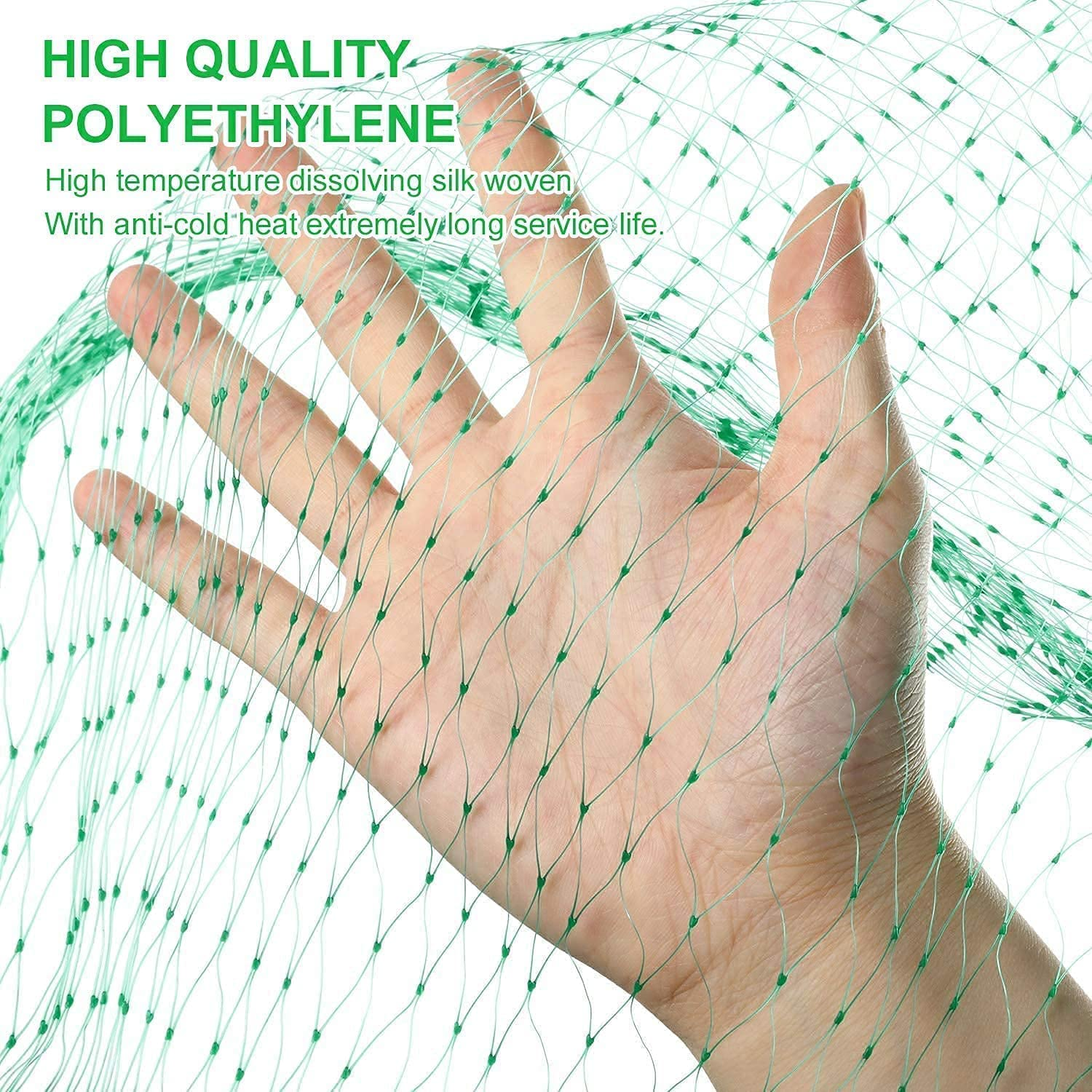 Nylon anti Bird Protection Net,1 Garden Netting Green anti Bird Protection Net Mesh,Garden Netting anti Bird Protection Net,Green anti Bird Net Protects Seedlings Net,Anti Bird Netting Garden Netting image number 2