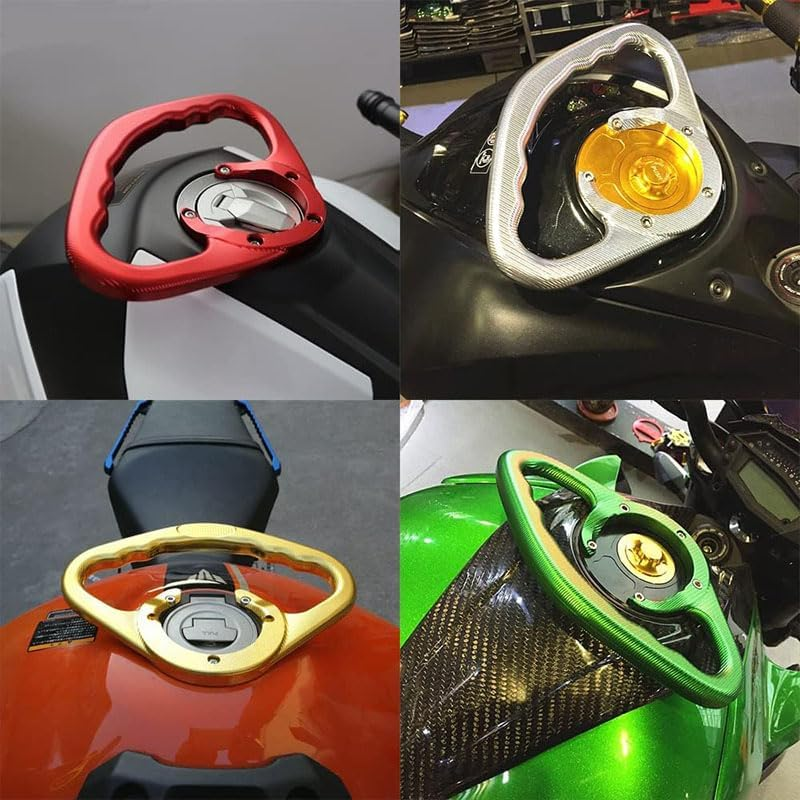 Motorcycle Accessories Passenger Hand Grip Fuel Tank Armrest for Yamaha R1 R6 R7 YZF-R25 YZF-R3 YZF1000 Safety Grab Bar (Black) image number 1