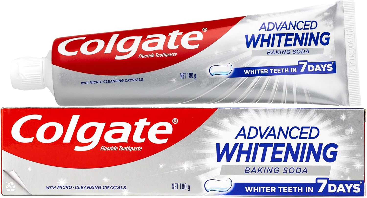 Colgate Advanced Whitening Baking Soda Toothpaste 180G image number 2