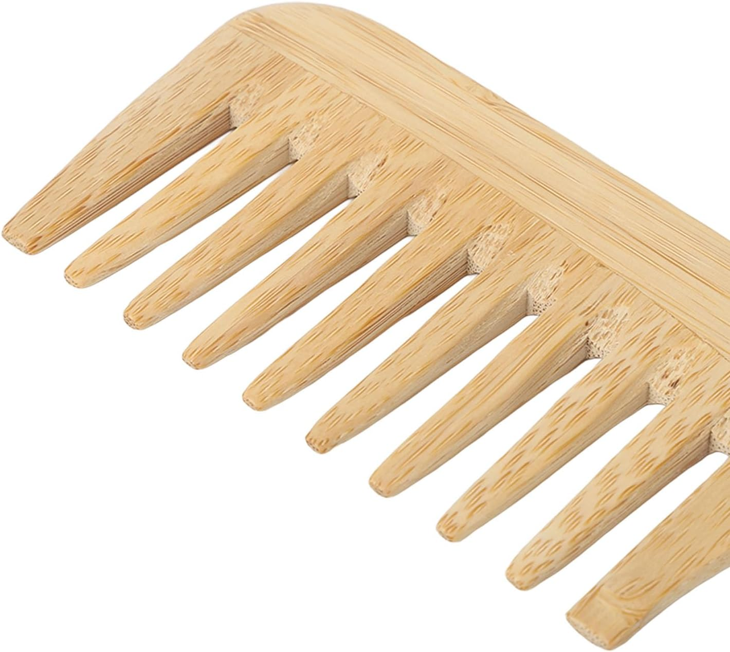 Hair Comb, Comfortable Bamboo Hair Detangling Comb for Home image number 6