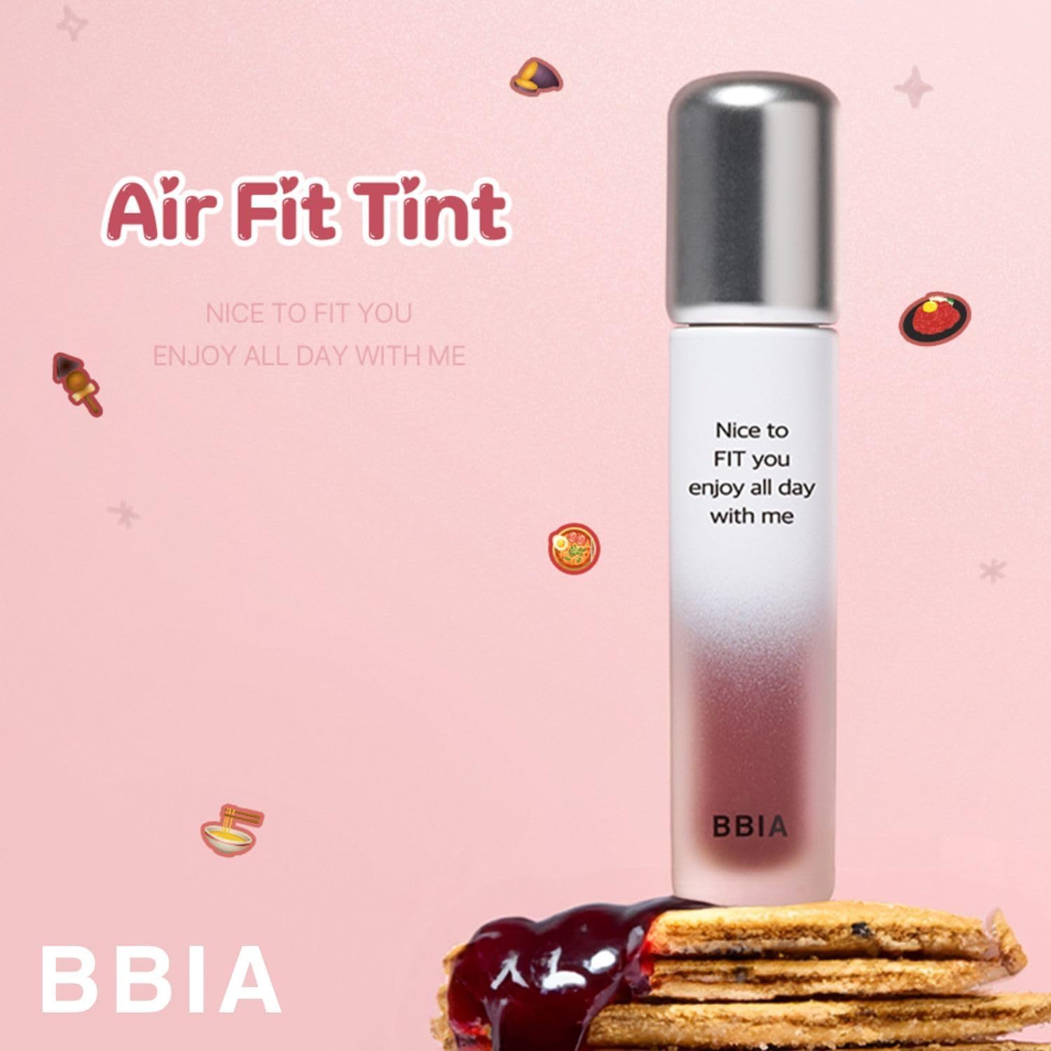 BBIA Air Fit Tint - Ultra Adherent Fixing Lip Stain Long-Lasting Lightweight High Pigment Clear Colors Non-Smudging Airy Velvet Matte Finish Korean Daily Makeup Lip Tint (02 so SWEET, Pack of 1) image number 2