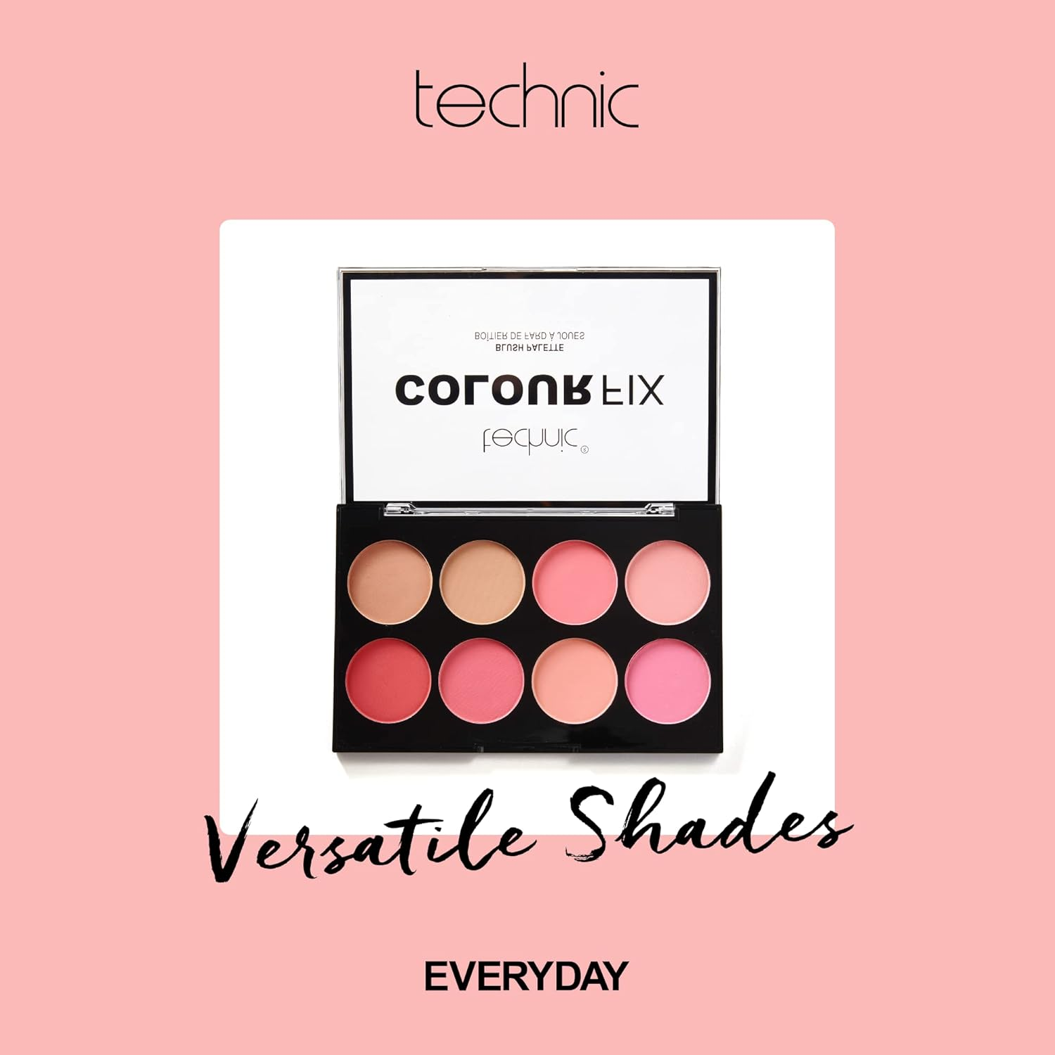 Technic Colour Fix Pressed Powder 8 Colour Blush Palette image number 3