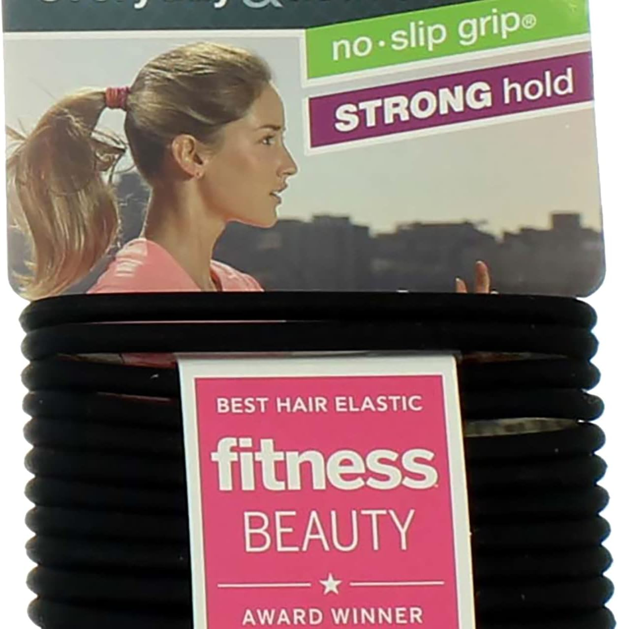 Scunci No-Slip Grip the Evolution Hair Ties, Black 14 Ea image number 2