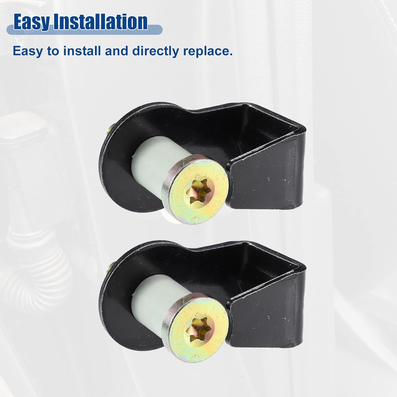 ACROPIX Door Lock Striker Bolt Assembly Replacement Fit for Ford F-150 F-250 - Pack of 2 Black