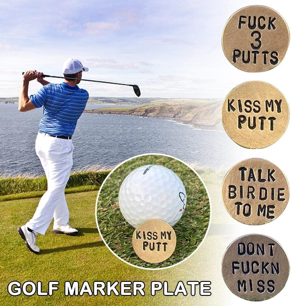 Jowxsx Adult Humor Novelty Golf Ball Markers Funny Golf Ball Marker for Men with Funny Words Unique Golf Gag Gifts for Men or Women Golfers image number 6