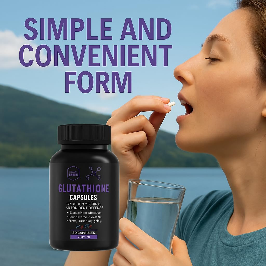 Glutathione Capsules &ndash; 1000Mg High Strength Plant-Based Formula with Naturally Occurring Antioxidants &ndash; Vegan, Non-Gmo &ndash; 60 Capsules image number 3