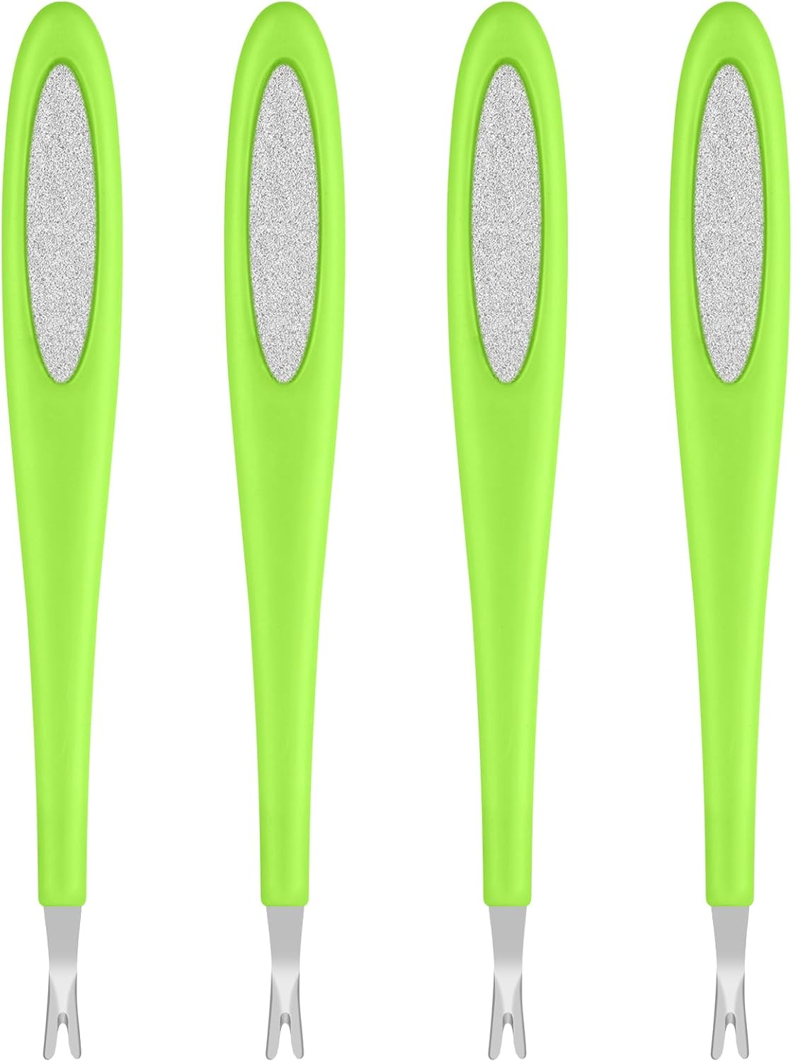 Alaoo Pack of 4 Cuticle Pushers, Cuticle Trimmer for Women, Cuticle Pusher Gentle for Nail Bed, Plastic Handle, Cuticle Pusher, Nail Art Tools for Processing Cuticle, Manicure, Green image number 4
