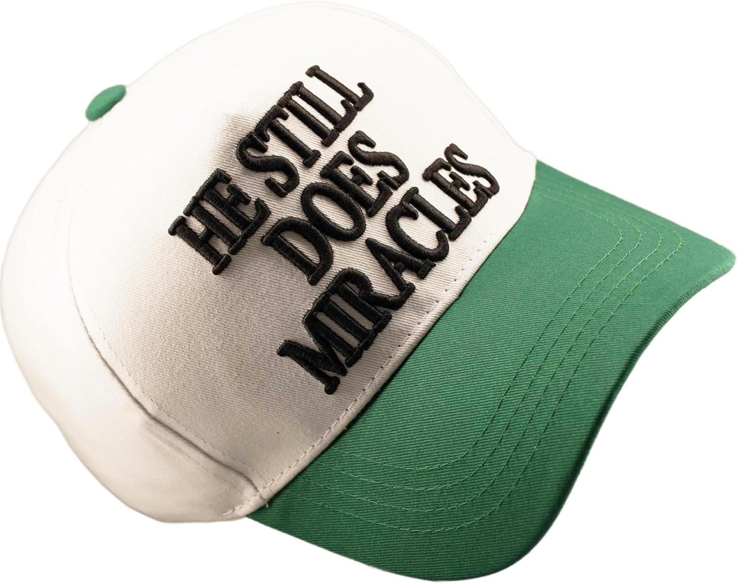 Two-Toned Embroidered Lettering Dad Hat Original Classic Vintage Low Profile Baseball Cap Adjustable Plain Snapback - White/Black image number 6