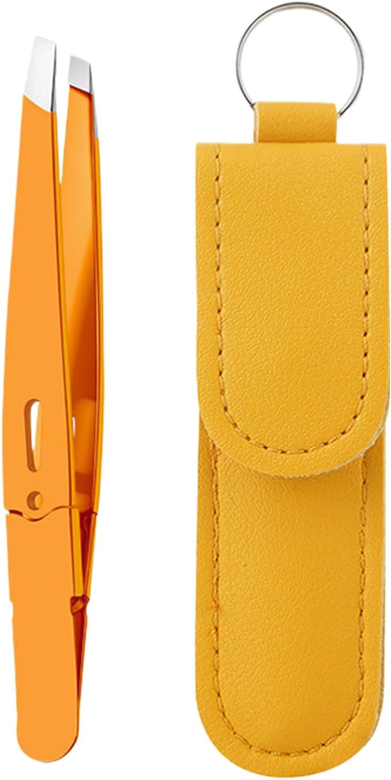 Tweezers for Women | Stainless Steel Eyebrow Grooming Tweezers - Slanted Chin Trimmer,For Beauty Plucking Grooming Brow Lash Face Purse Travel Women Men