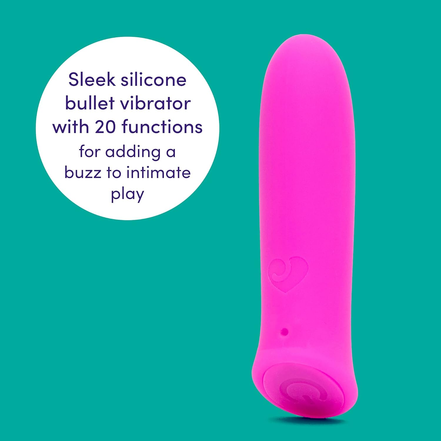 Lovehoney Ignite Bullet Vibrator - 3.5 Inch Silicone Beginner Friendly - 20 Function Mini Bullet Vibrator for Women with Storage Bag - Rechargeable & Waterproof - Pink image number 3